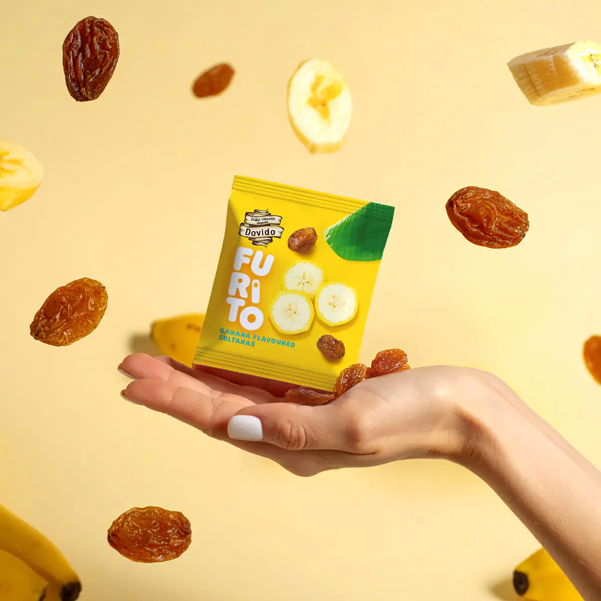 doğal muz&portakal aromalı kuru üzüm